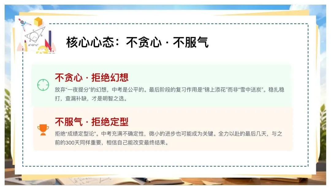 中考数学最后一课:全力以赴·未来可期-第3张图片-四季读书网