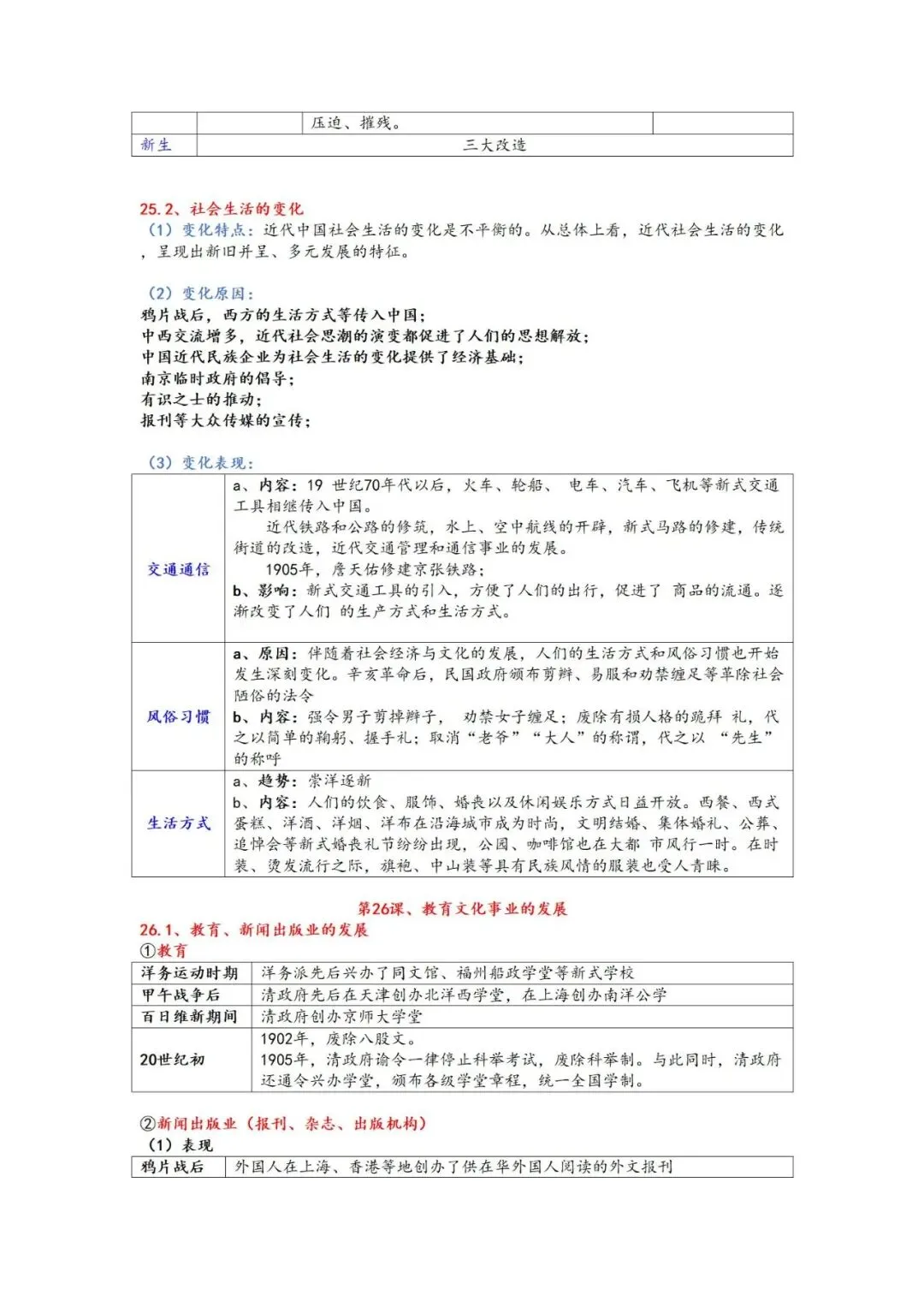 上海中考历史  知识点讲义-第30张图片-四季读书网