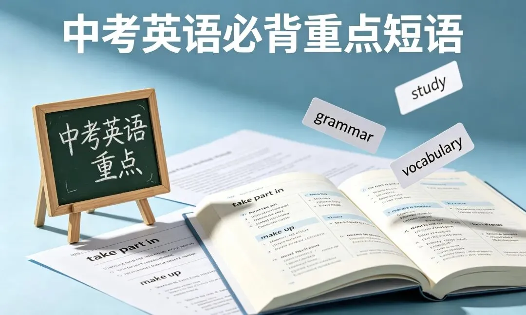 精选中考英语必考短语(高效背诵清单)-第1张图片-四季读书网 精选中考英语必考短语(高效背诵清单)-第1张图片-四季读书网
