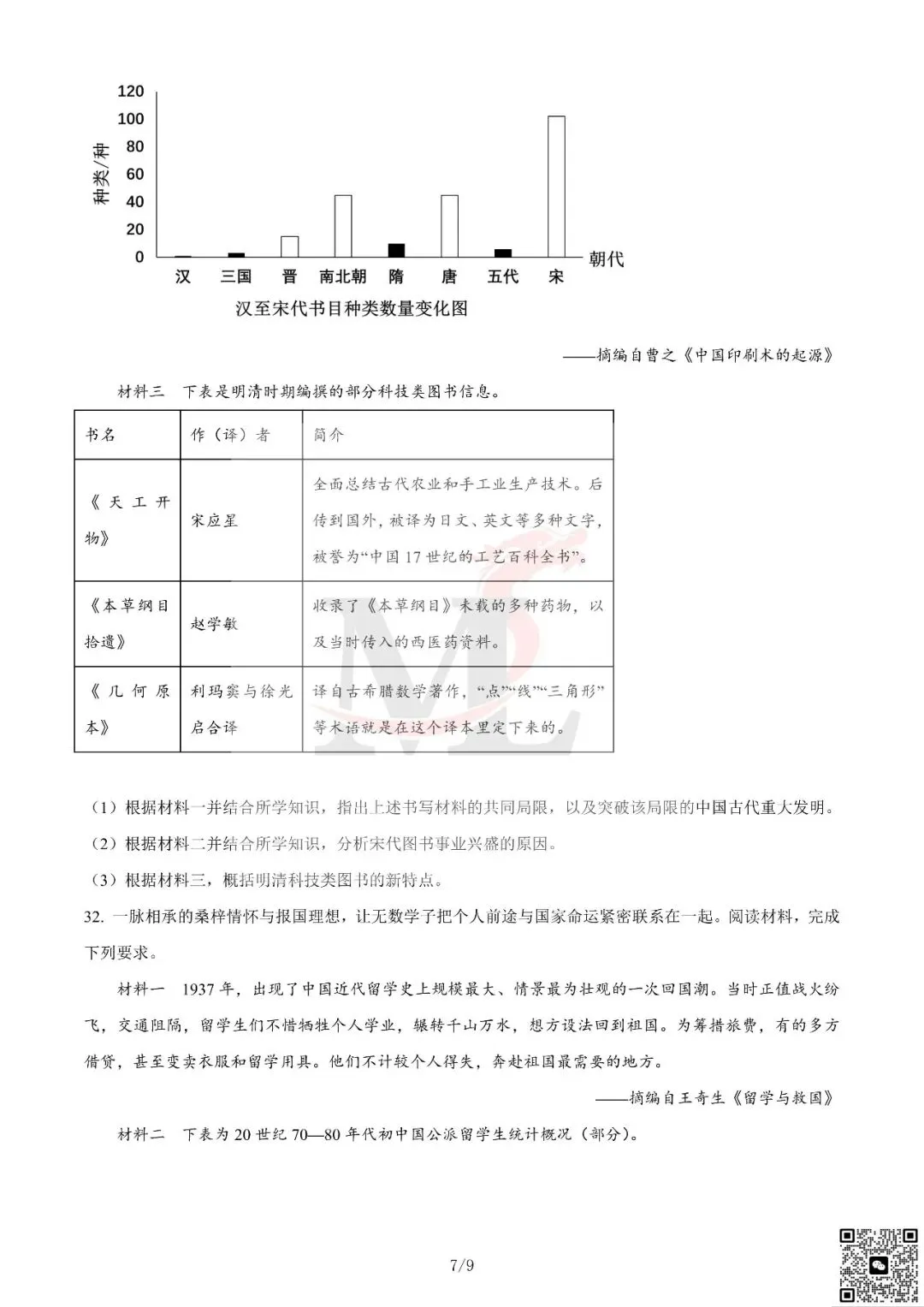 2024年广东省中考历史真题及答案-第9张图片-四季读书网 2024年广东省中考历史真题及答案-第9张图片-四季读书网