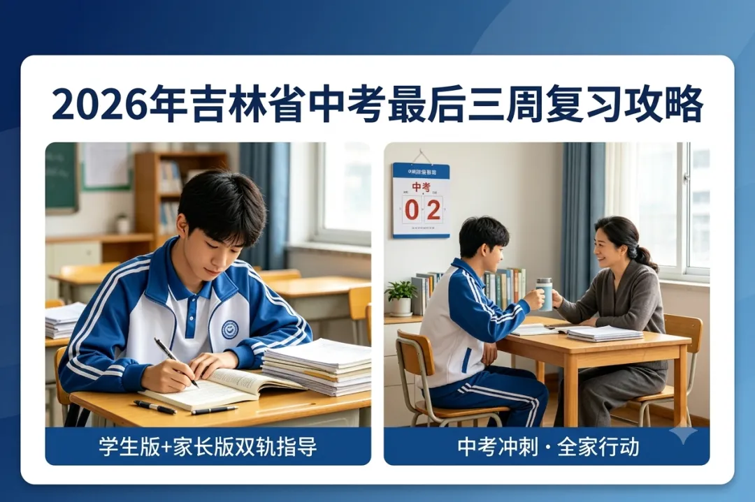 2026吉林中考最后三周冲刺攻略|学生版+家长版(精准落地)-第1张图片-四季读书网 2026吉林中考最后三周冲刺攻略|学生版+家长版(精准落地)-第1张图片-四季读书网