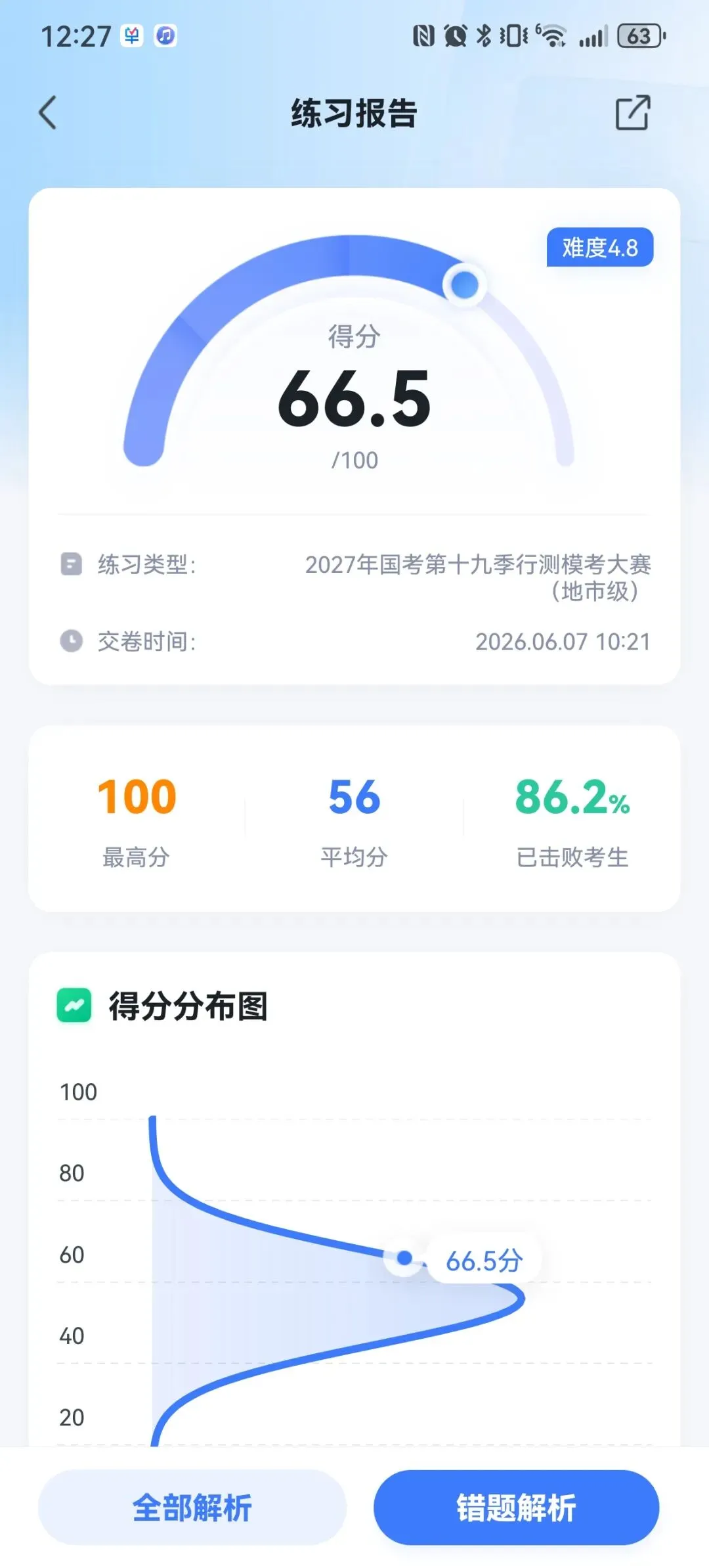 大龄在职考公日记|周六完成了第十九季模考-第1张图片-四季读书网