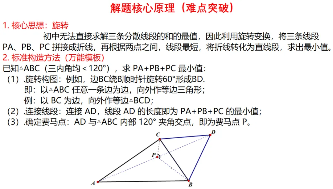 中考专题:费马点问题-第5张图片-四季读书网