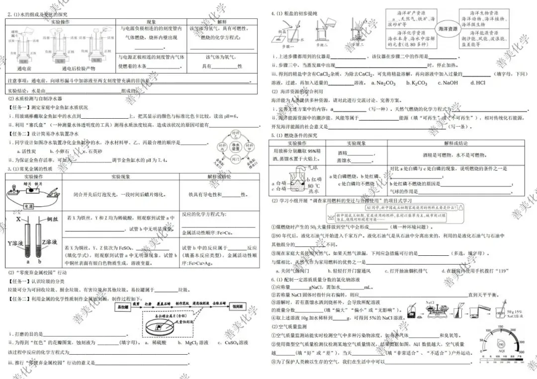 重磅资料│广东中考化学16-21题专题训练-第5张图片-四季读书网 重磅资料│广东中考化学16-21题专题训练-第5张图片-四季读书网