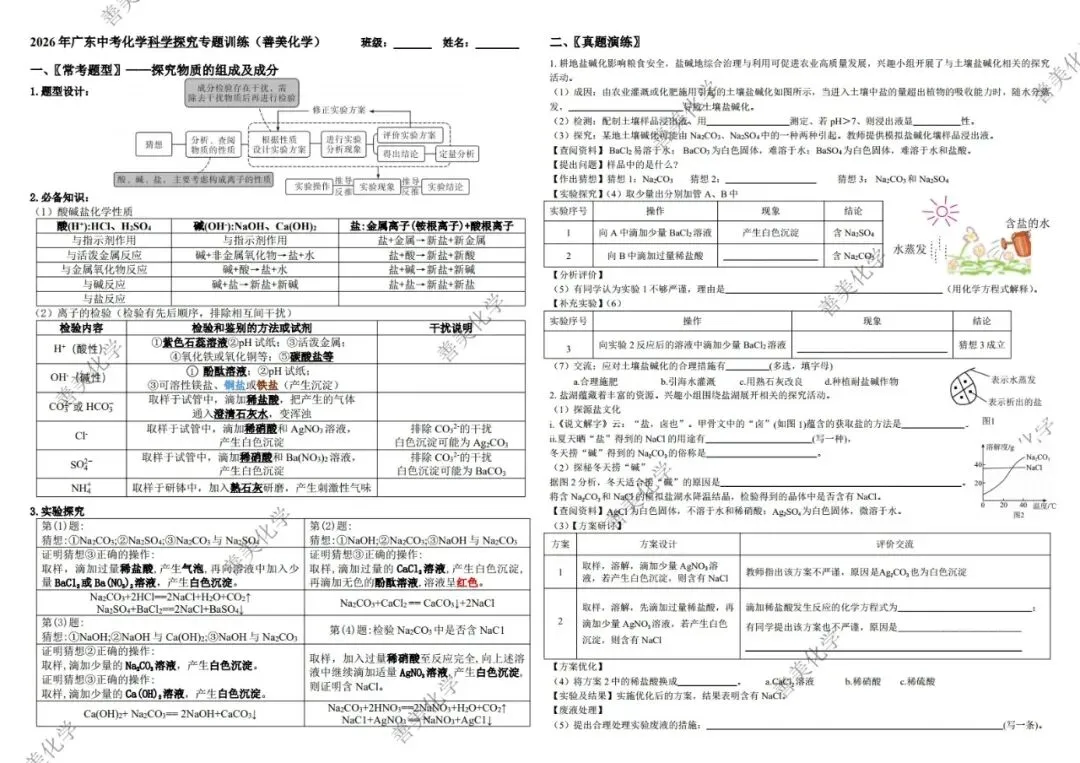 重磅资料│广东中考化学16-21题专题训练-第6张图片-四季读书网 重磅资料│广东中考化学16-21题专题训练-第6张图片-四季读书网