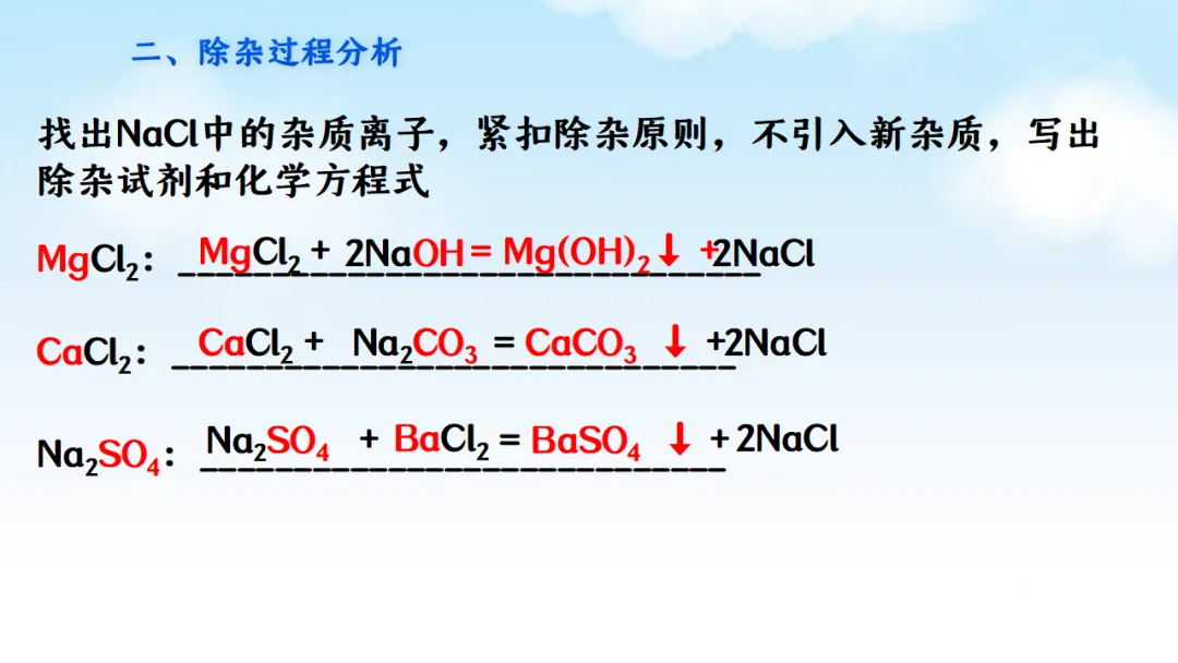 E78 二轮专题复习 决胜中考2026 优质课资源包 初中化学《专题复习---粗盐的可溶性杂质去除--除杂》课件PPT+教学设计Word-第5张图片-四季读书网