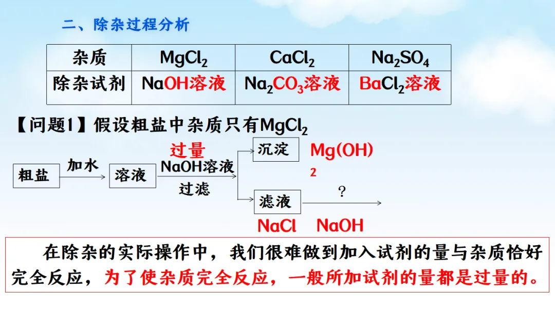 E78 二轮专题复习 决胜中考2026 优质课资源包 初中化学《专题复习---粗盐的可溶性杂质去除--除杂》课件PPT+教学设计Word-第6张图片-四季读书网