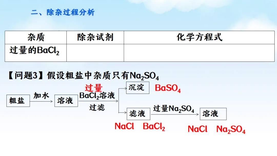 E78 二轮专题复习 决胜中考2026 优质课资源包 初中化学《专题复习---粗盐的可溶性杂质去除--除杂》课件PPT+教学设计Word-第9张图片-四季读书网
