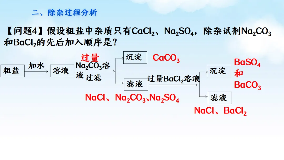 E78 二轮专题复习 决胜中考2026 优质课资源包 初中化学《专题复习---粗盐的可溶性杂质去除--除杂》课件PPT+教学设计Word-第11张图片-四季读书网