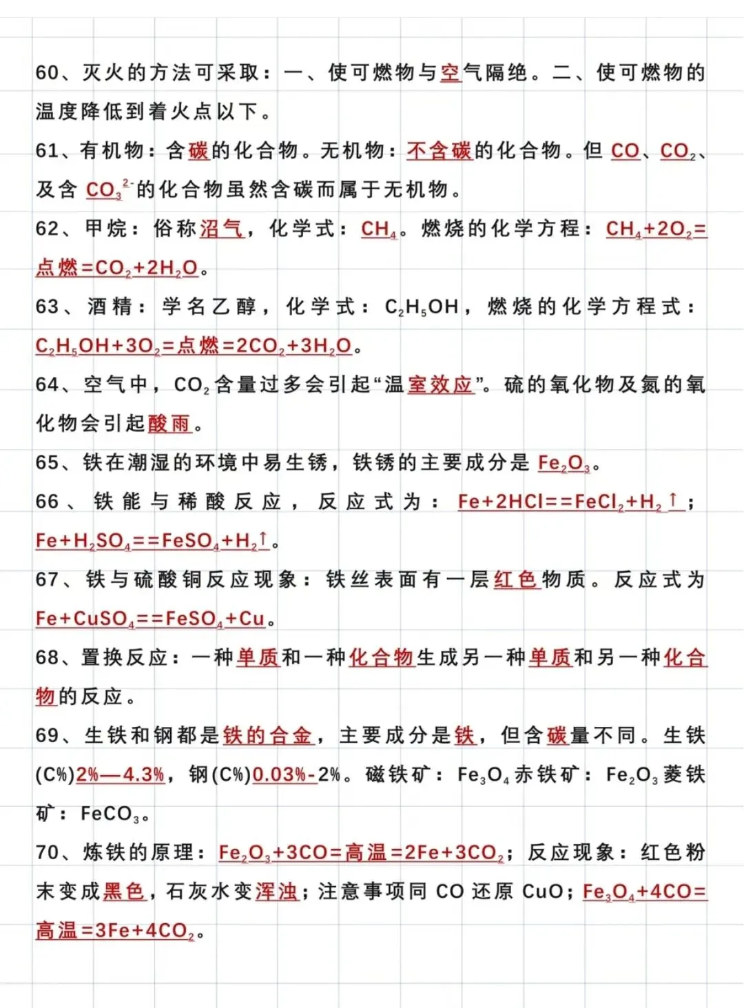 中考化学94个核心考点,赶紧收藏-第7张图片-四季读书网 中考化学94个核心考点,赶紧收藏-第7张图片-四季读书网