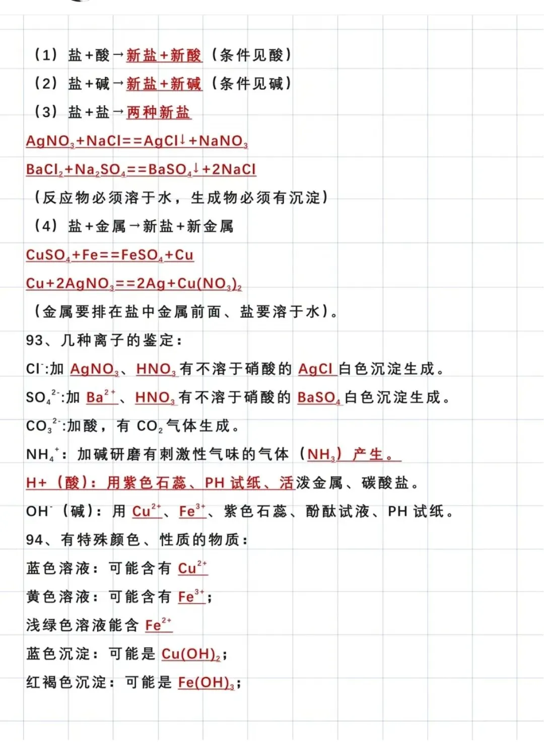 中考化学94个核心考点,赶紧收藏-第12张图片-四季读书网 中考化学94个核心考点,赶紧收藏-第12张图片-四季读书网