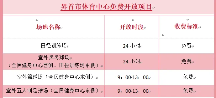 贺高考 迎中考!界首市体育中心免费运动福利来啦-第5张图片-四季读书网