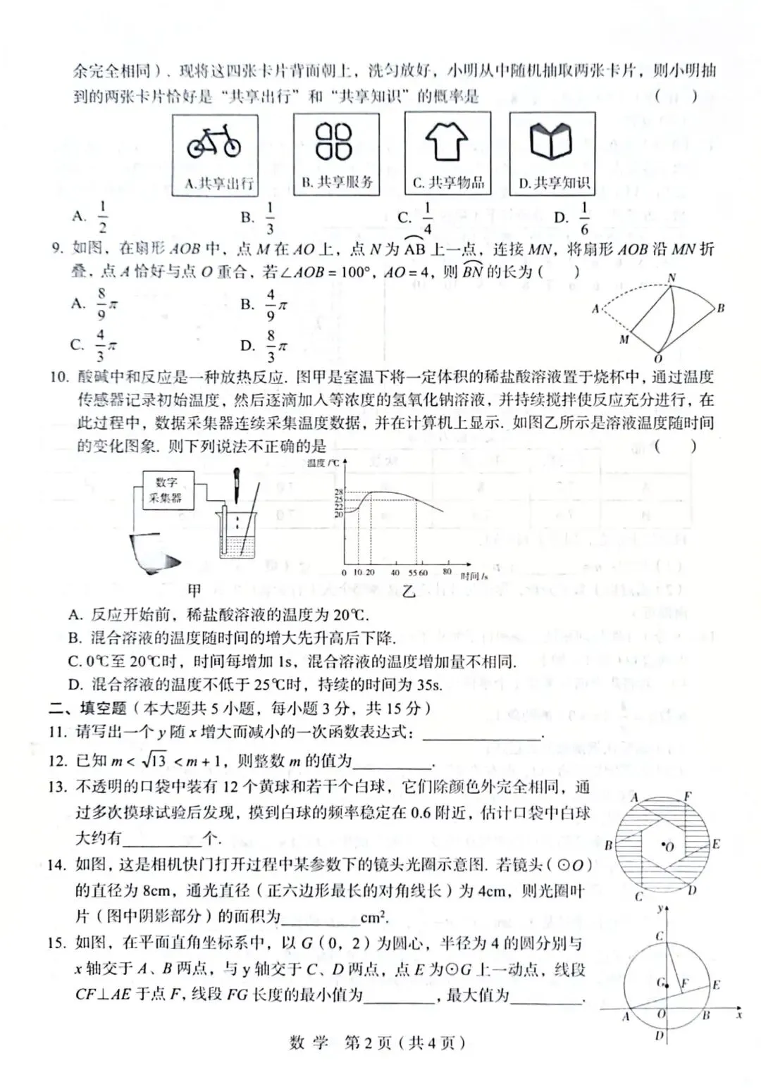 2026年河南省实验中学第二次模拟考试-第2张图片-四季读书网
