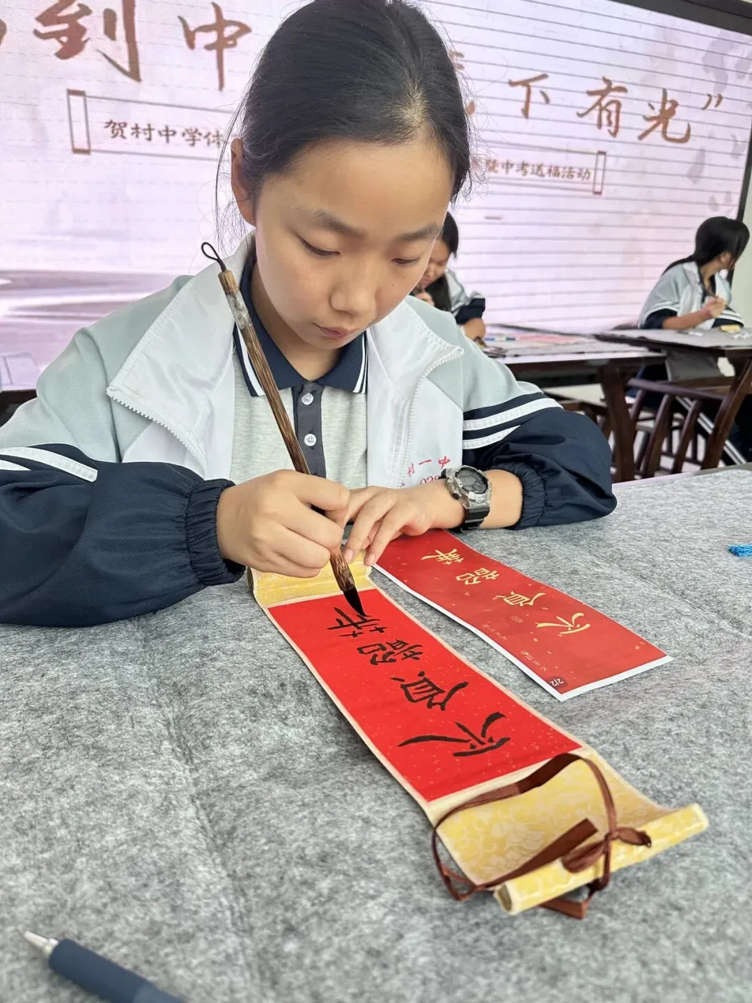 福到中考 笔下有光 || 贺村中学体艺节美术专场-第23张图片-四季读书网 福到中考 笔下有光 || 贺村中学体艺节美术专场-第23张图片-四季读书网