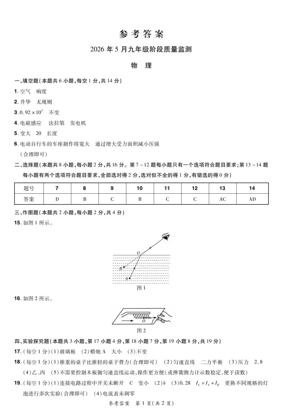 【三模真题】2026年中原名校大联考中考三模(7科全)试题、听力及答案-第17张图片-四季读书网 【三模真题】2026年中原名校大联考中考三模(7科全)试题、听力及答案-第17张图片-四季读书网