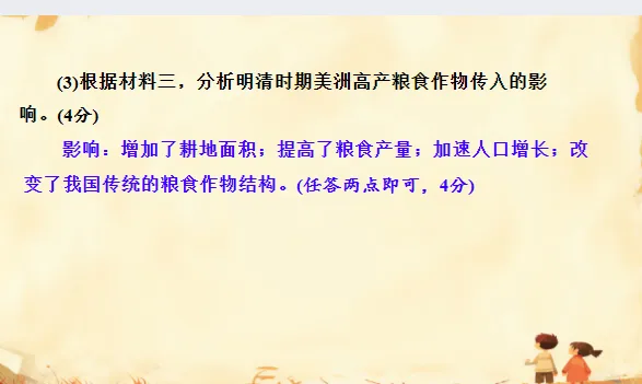 中考历史·专项突破【饮食文化、物产流通与全球贸易】-第36张图片-四季读书网