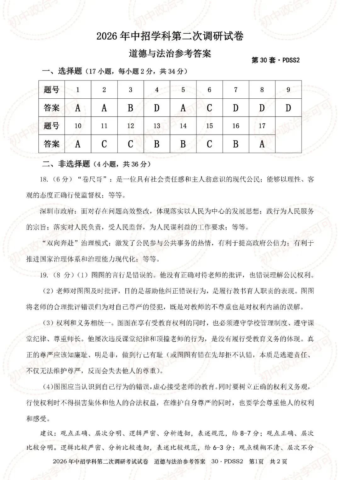30-2026年中招学科第一次调研试卷(PDSS2)-第15张图片-四季读书网 30-2026年中招学科第一次调研试卷(PDSS2)-第15张图片-四季读书网