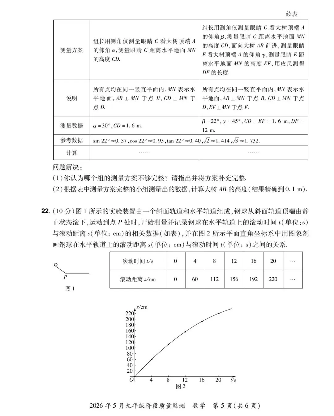 【中考三模】2026年名校大联(7科全)试卷及答案 文末下载-第5张图片-四季读书网