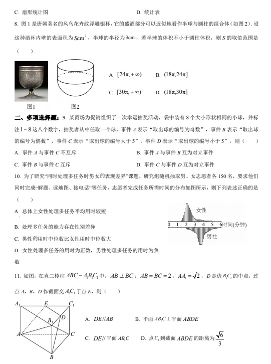高一数学高考期间作业试卷及解析-第2张图片-四季读书网 高一数学高考期间作业试卷及解析-第2张图片-四季读书网