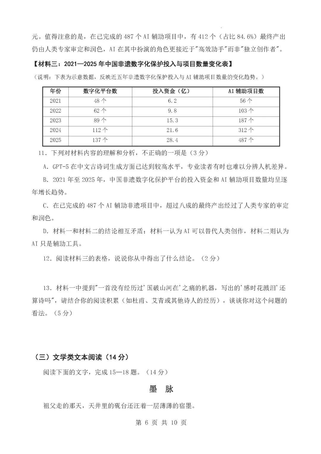 东华三模 | 东莞市东华中学2026年中考第三次模拟考试九年级语文试卷(含参考答案)-第14张图片-四季读书网 东华三模 | 东莞市东华中学2026年中考第三次模拟考试九年级语文试卷(含参考答案)-第14张图片-四季读书网