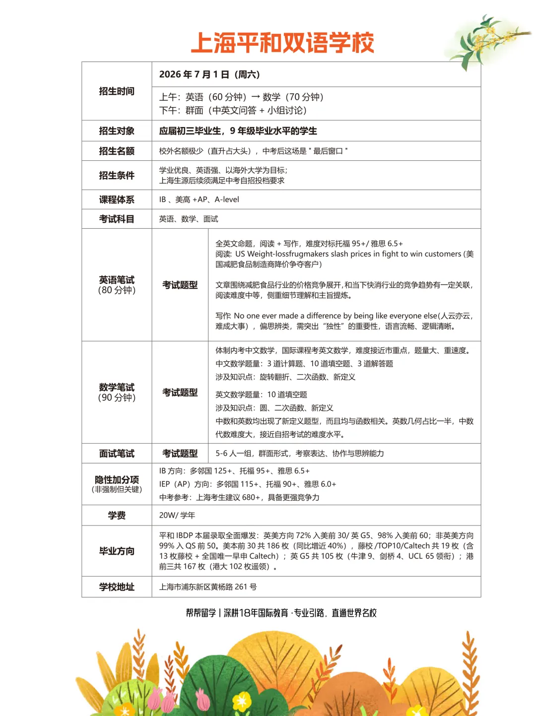 中考结束后,转轨窗口最后倒计时!世外、平和、WLSA、领科、光剑 6-7月考试全攻略-第8张图片-四季读书网