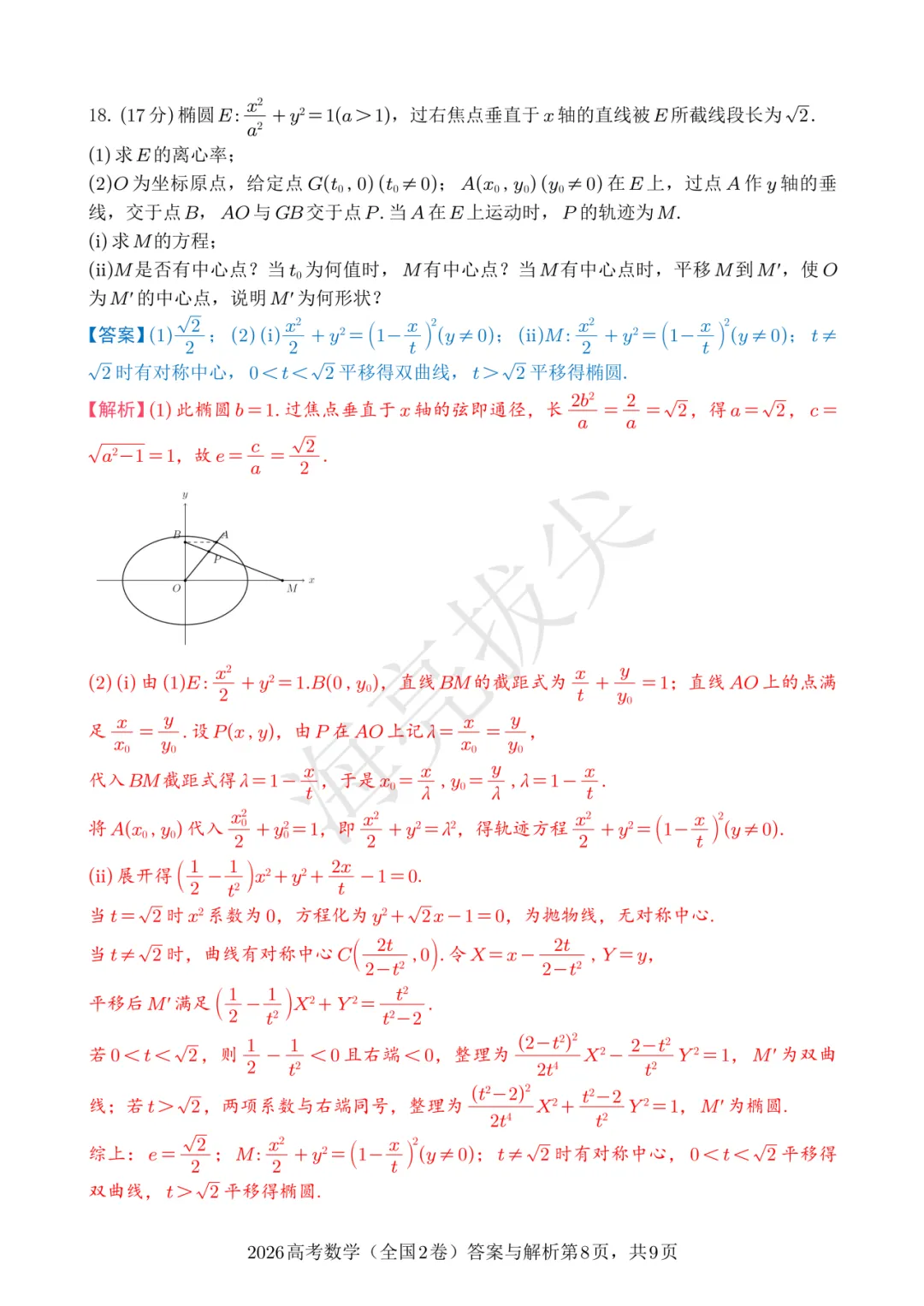 拿捏高考考点!2026新高考II卷数学真题 & 难度细目表来了!-第10张图片-四季读书网