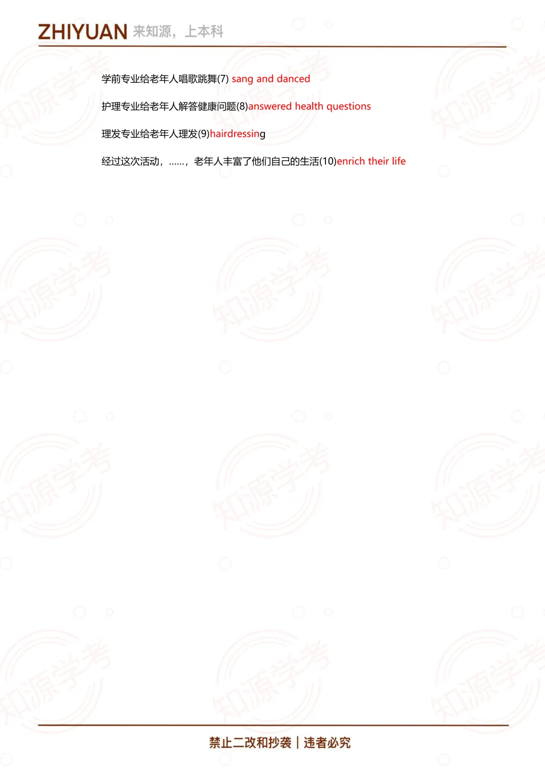 免费领!中职学业水平考试往年真题卷 附答案-第28张图片-四季读书网 免费领!中职学业水平考试往年真题卷 附答案-第28张图片-四季读书网
