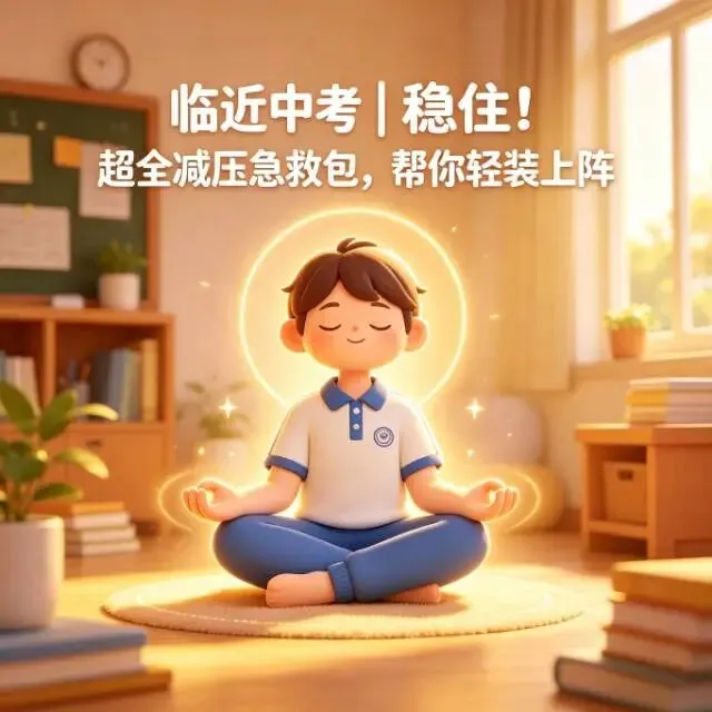 临近中考|稳住!超全减压急救包,帮你轻装上阵-第1张图片-四季读书网 临近中考|稳住!超全减压急救包,帮你轻装上阵-第1张图片-四季读书网