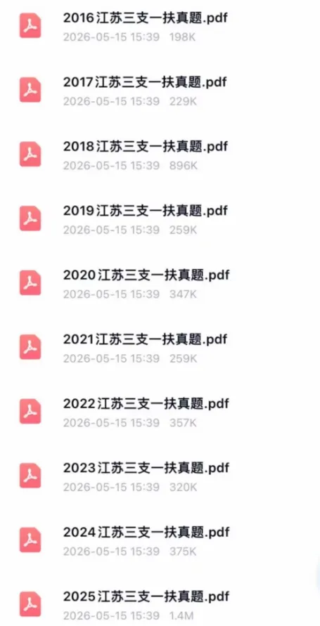 江苏省三支一扶考试历年真题(2016-2025年)含答案解析-第2张图片-四季读书网
