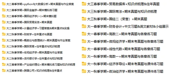 限时领取!贸大春季学期期末真题+复习攻略(大一至大三全囊括)-第27张图片-四季读书网
