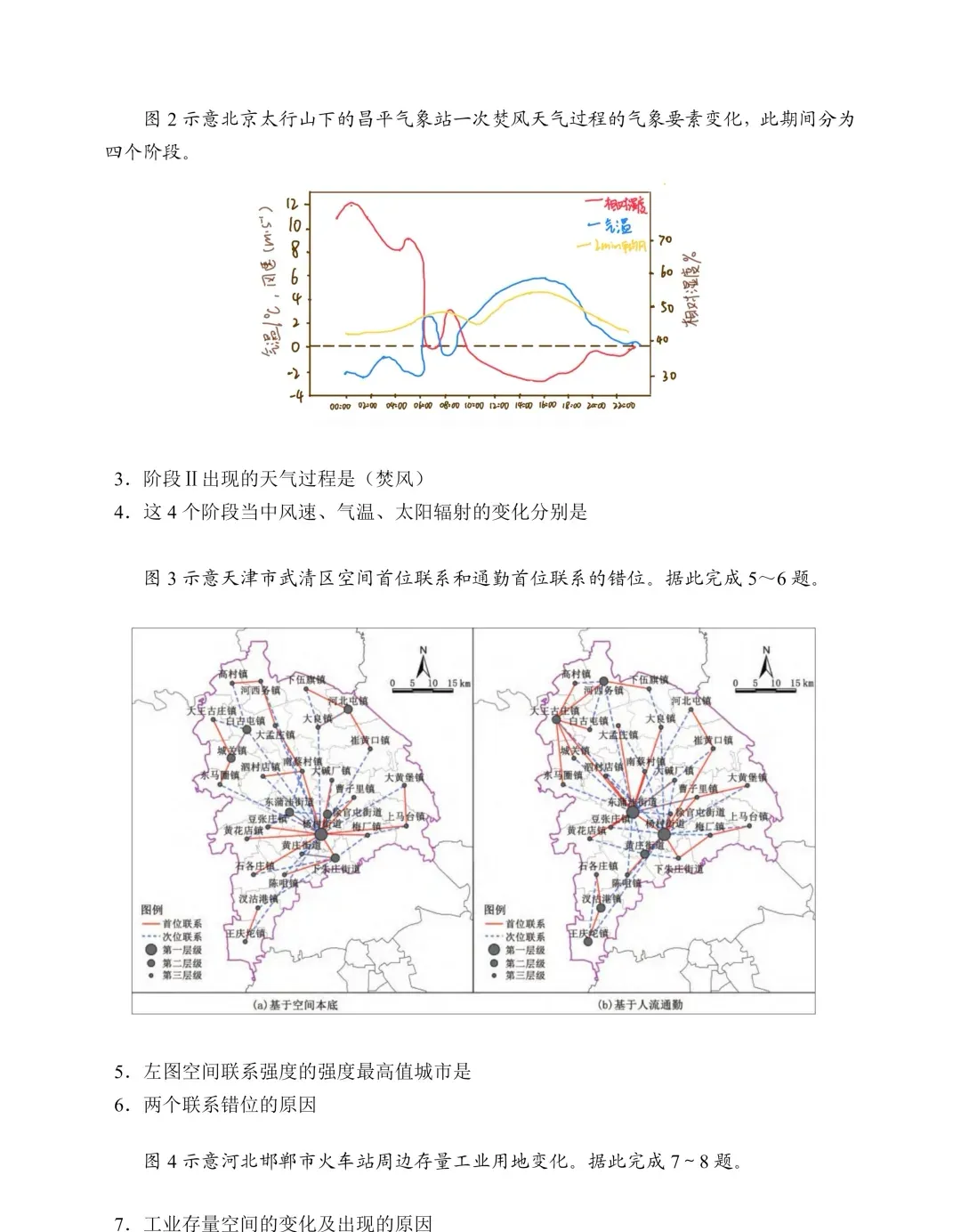 #高考真题#26广东高考地理回忆版-第2张图片-四季读书网