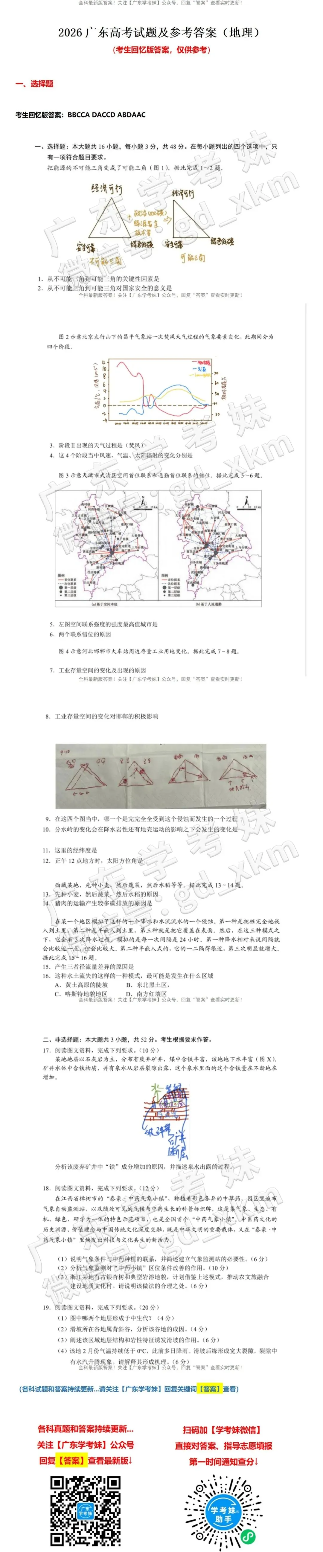 刚刚!2026高考9科真题、答案全部出炉!-第10张图片-四季读书网