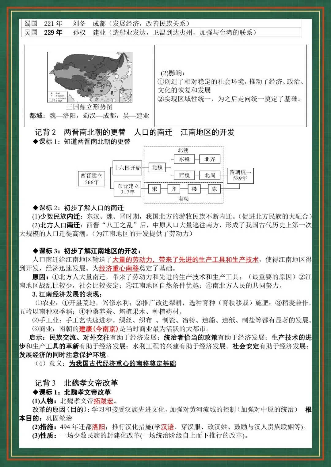 2026 春人教版中考历史知识点总结(背诵版+默写版)(电子版可打印)-第9张图片-四季读书网 2026 春人教版中考历史知识点总结(背诵版+默写版)(电子版可打印)-第9张图片-四季读书网