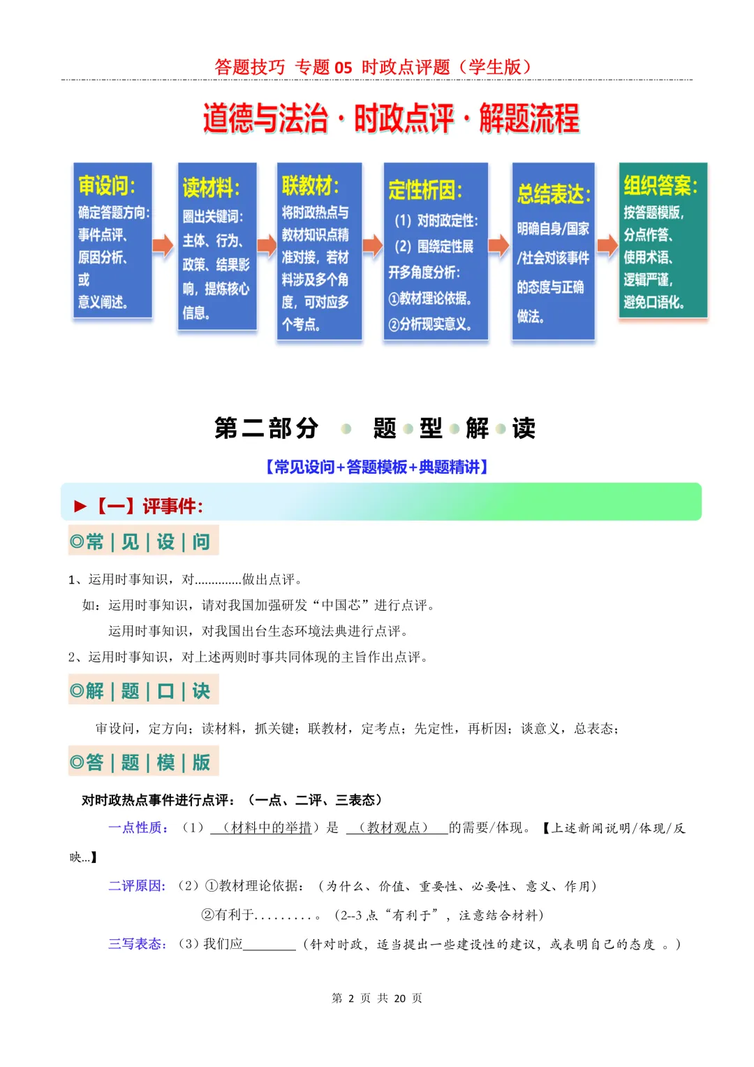 2026年中考道法|道法各类题型答题技巧-开卷之上怎么答可拿高分?-第10张图片-四季读书网 2026年中考道法|道法各类题型答题技巧-开卷之上怎么答可拿高分?-第10张图片-四季读书网