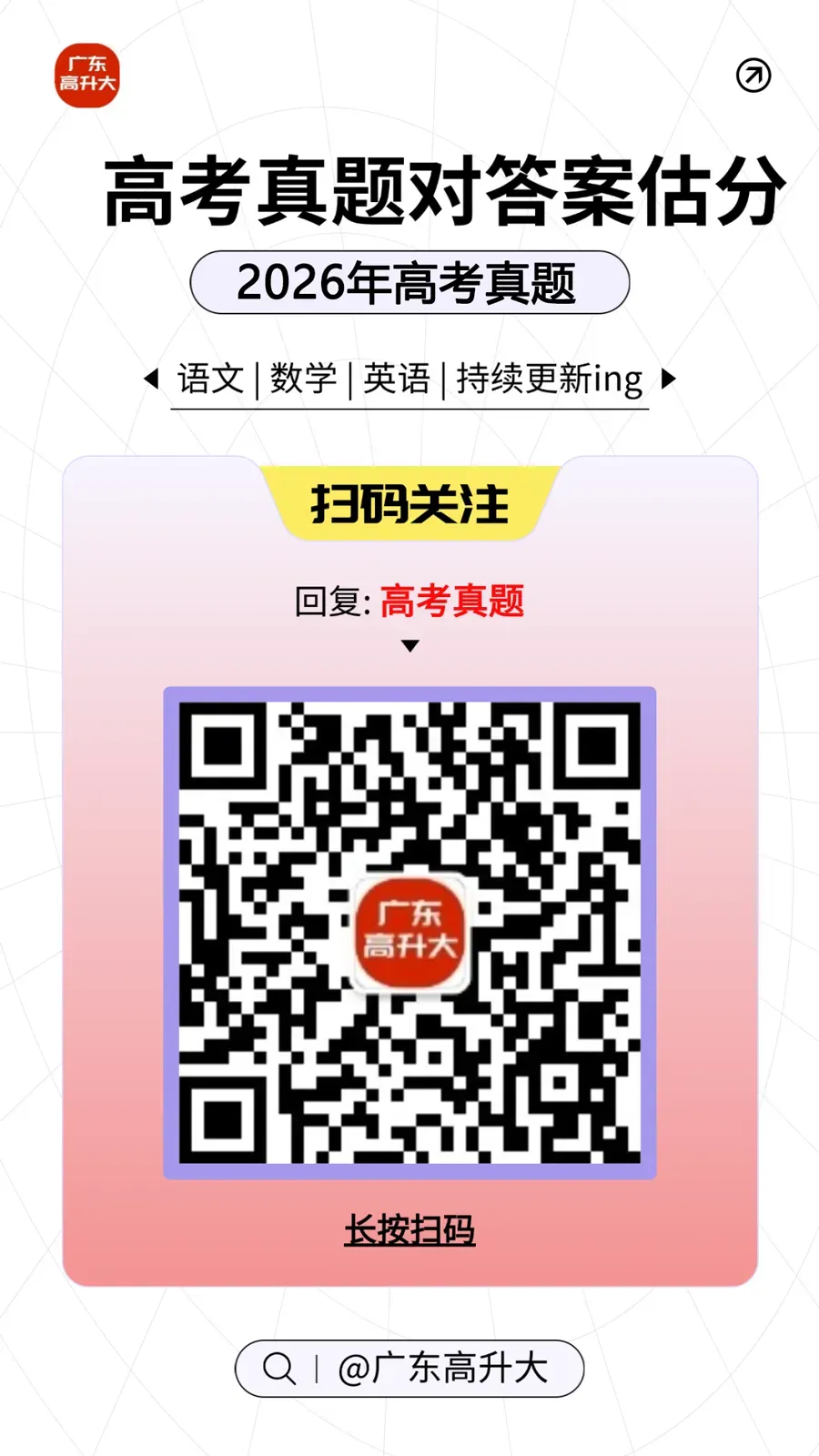 难?2026年广东高考真题+参考答案出炉!-第3张图片-四季读书网 难?2026年广东高考真题+参考答案出炉!-第3张图片-四季读书网