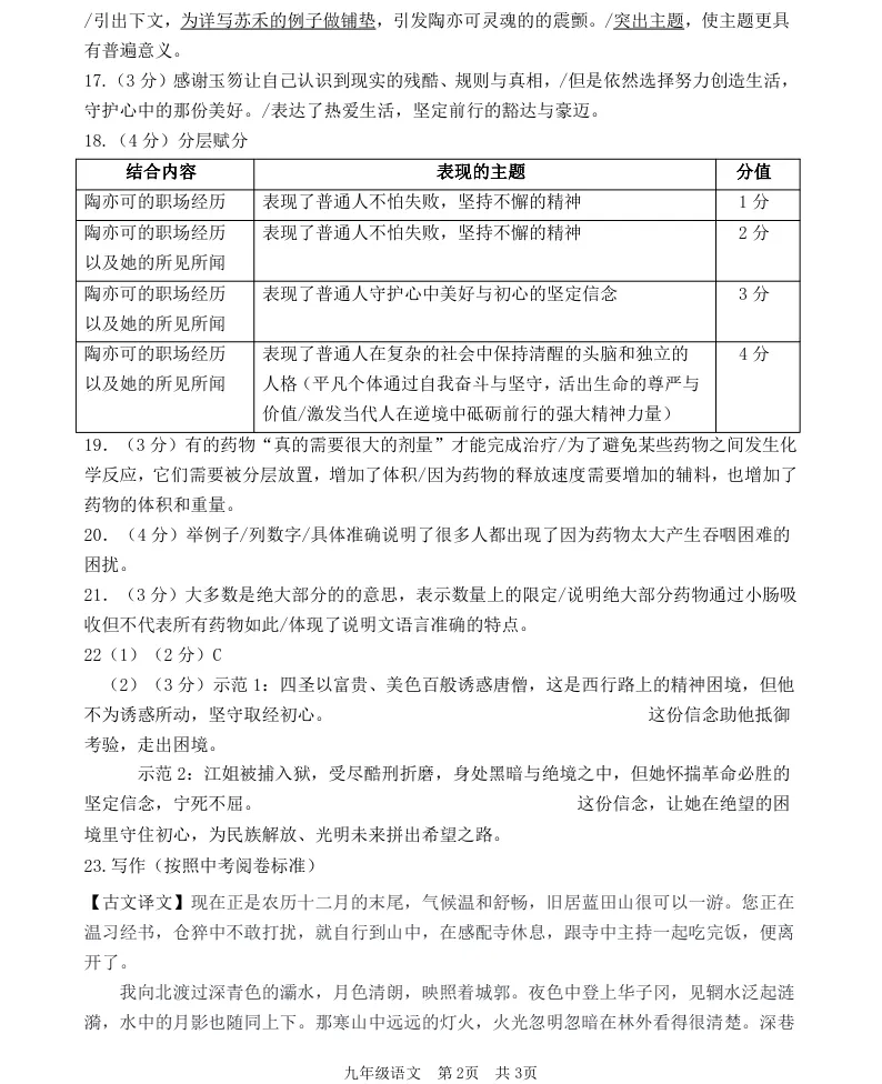 2026年6月锦州实验九年部分三模试卷+答案-第10张图片-四季读书网