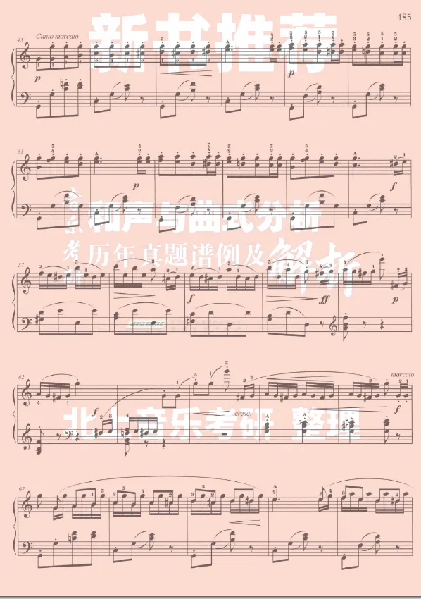 杭州师范大学25年音乐考研曲式分析真题丨北上音乐考研整理-第6张图片-四季读书网