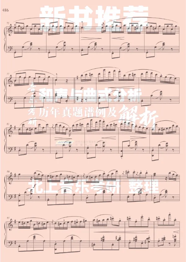 杭州师范大学25年音乐考研曲式分析真题丨北上音乐考研整理-第7张图片-四季读书网