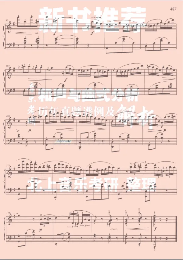 杭州师范大学25年音乐考研曲式分析真题丨北上音乐考研整理-第8张图片-四季读书网
