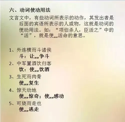 中考文言必备:通假字+词类活用高频考点汇总-第13张图片-四季读书网