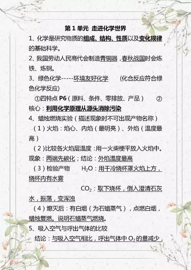 【初中化学】中考化学知识点总结,复习必备!-第1张图片-四季读书网 【初中化学】中考化学知识点总结,复习必备!-第1张图片-四季读书网