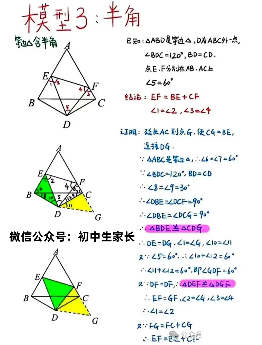2026年中考数学几何9大模型,吃透秒杀压轴题!(可打印)-第4张图片-四季读书网 2026年中考数学几何9大模型,吃透秒杀压轴题!(可打印)-第4张图片-四季读书网