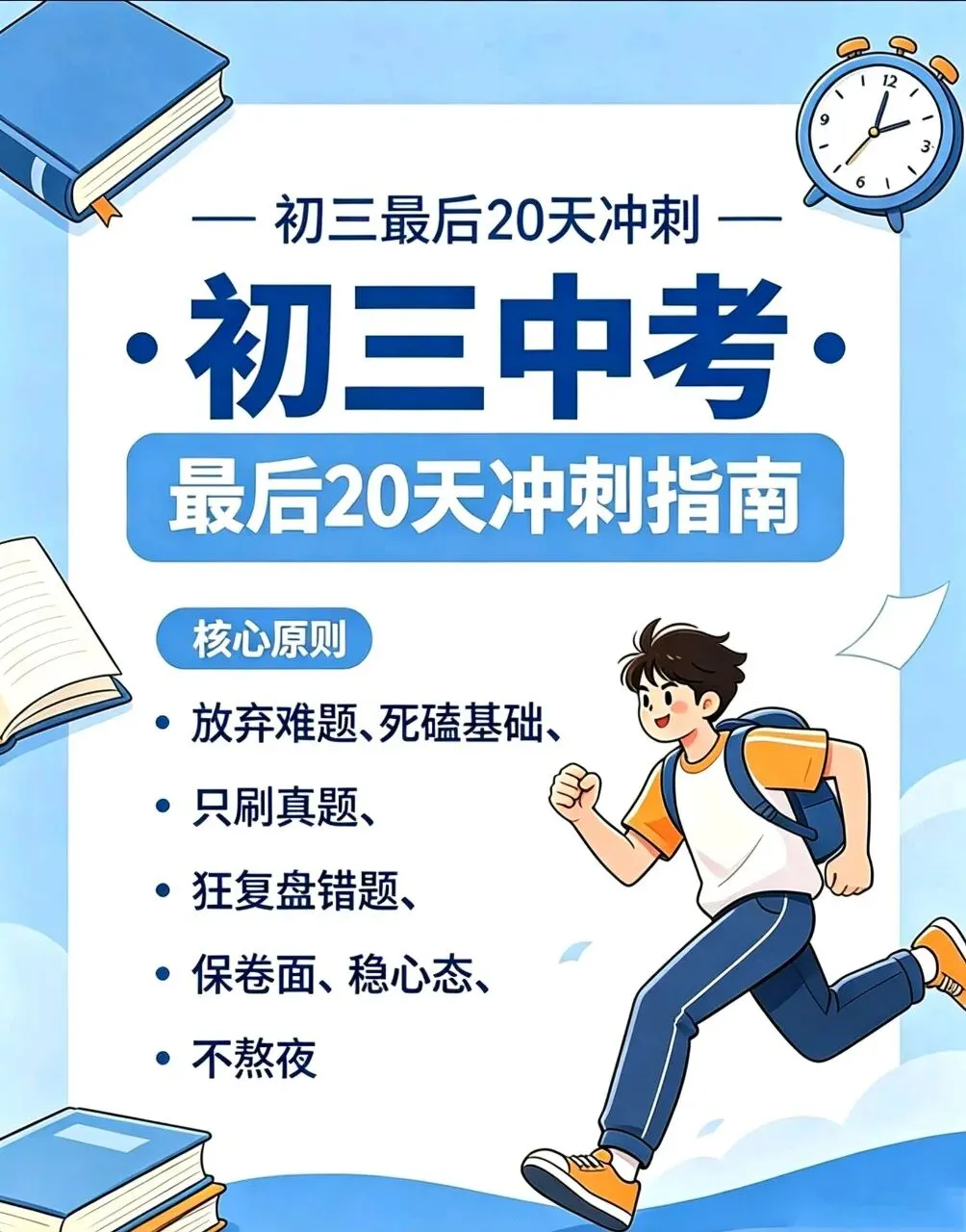 中考最后20天冲刺|救命提分计划表-第1张图片-四季读书网 中考最后20天冲刺|救命提分计划表-第1张图片-四季读书网
