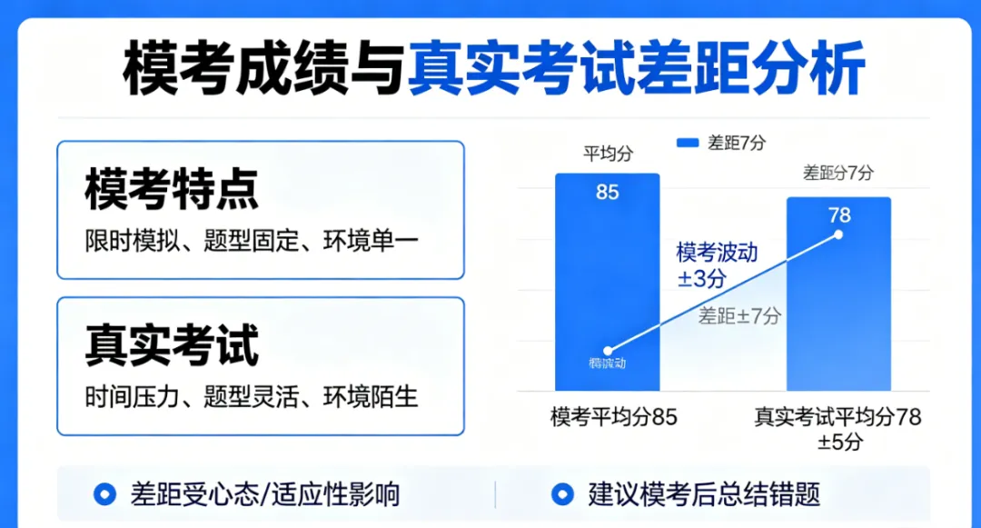 模考成绩与真实考试差距大吗?-第1张图片-四季读书网