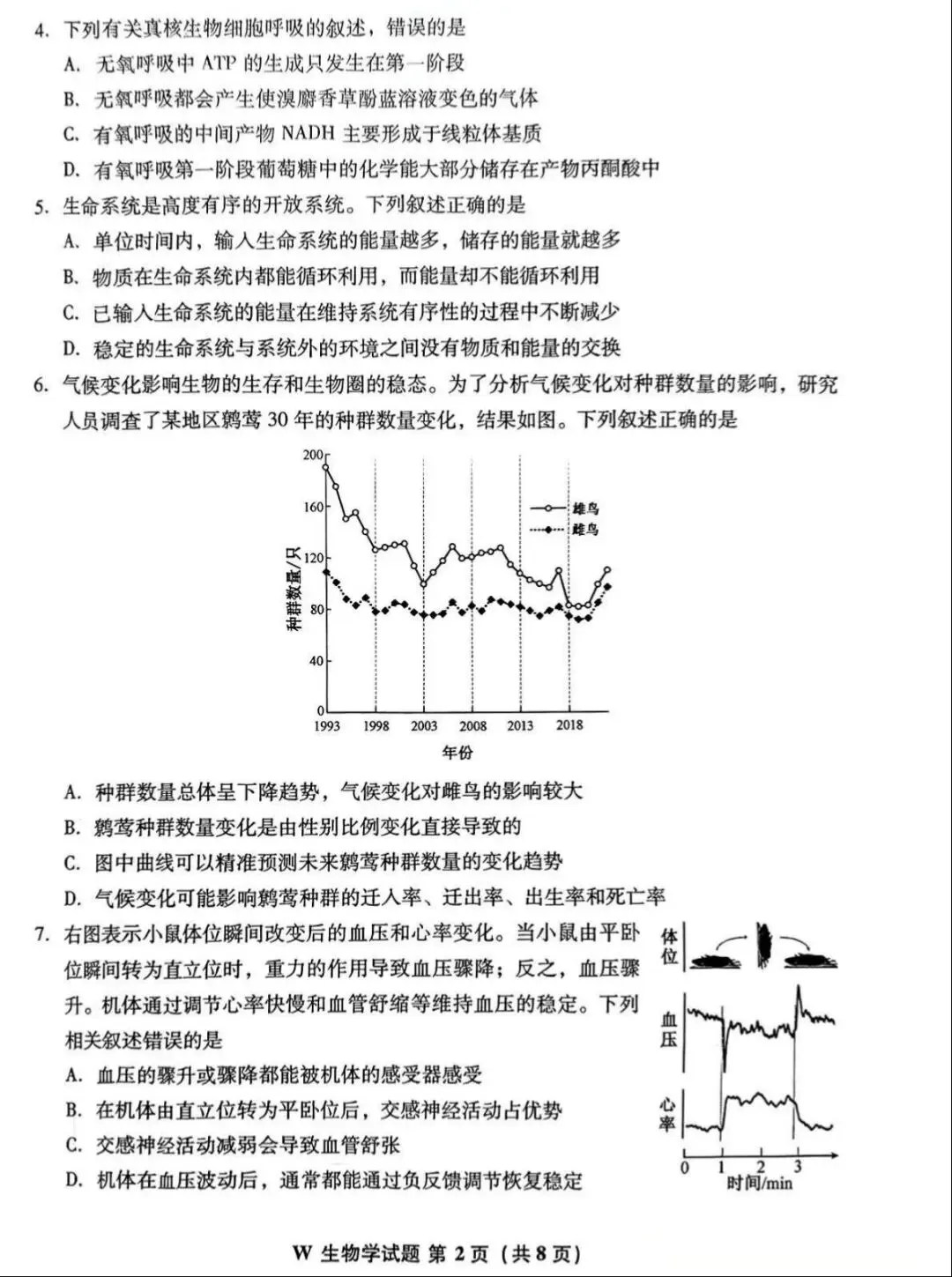高考真题 | 2026年高考生物学(安徽卷)-第5张图片-四季读书网 高考真题 | 2026年高考生物学(安徽卷)-第5张图片-四季读书网