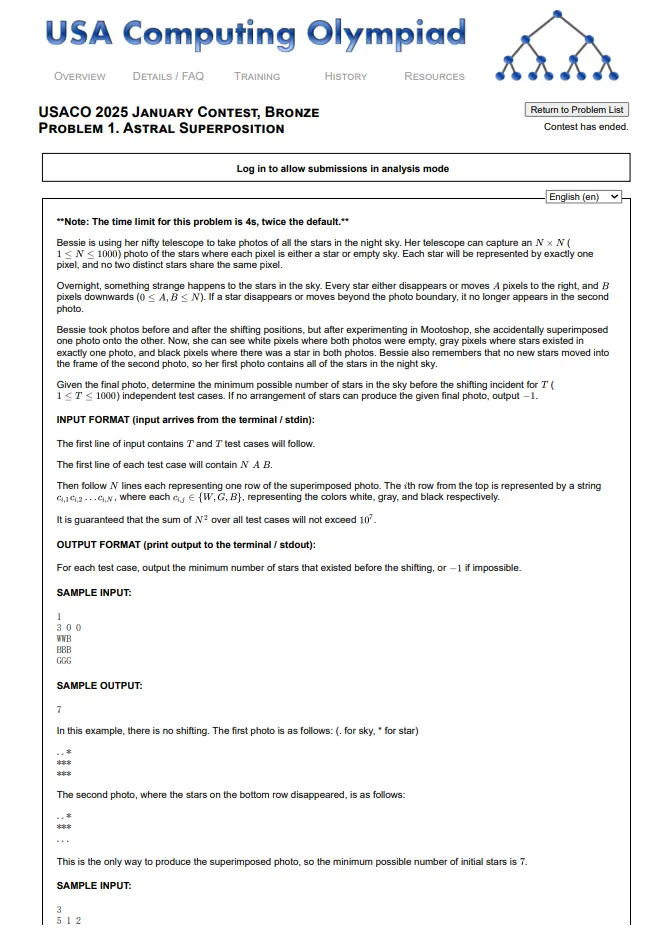 【USACO真题资料】USACO竞赛真题汇总(2010-2026)+答案解析!含铜银金铂全级别,免费领!-第9张图片-四季读书网