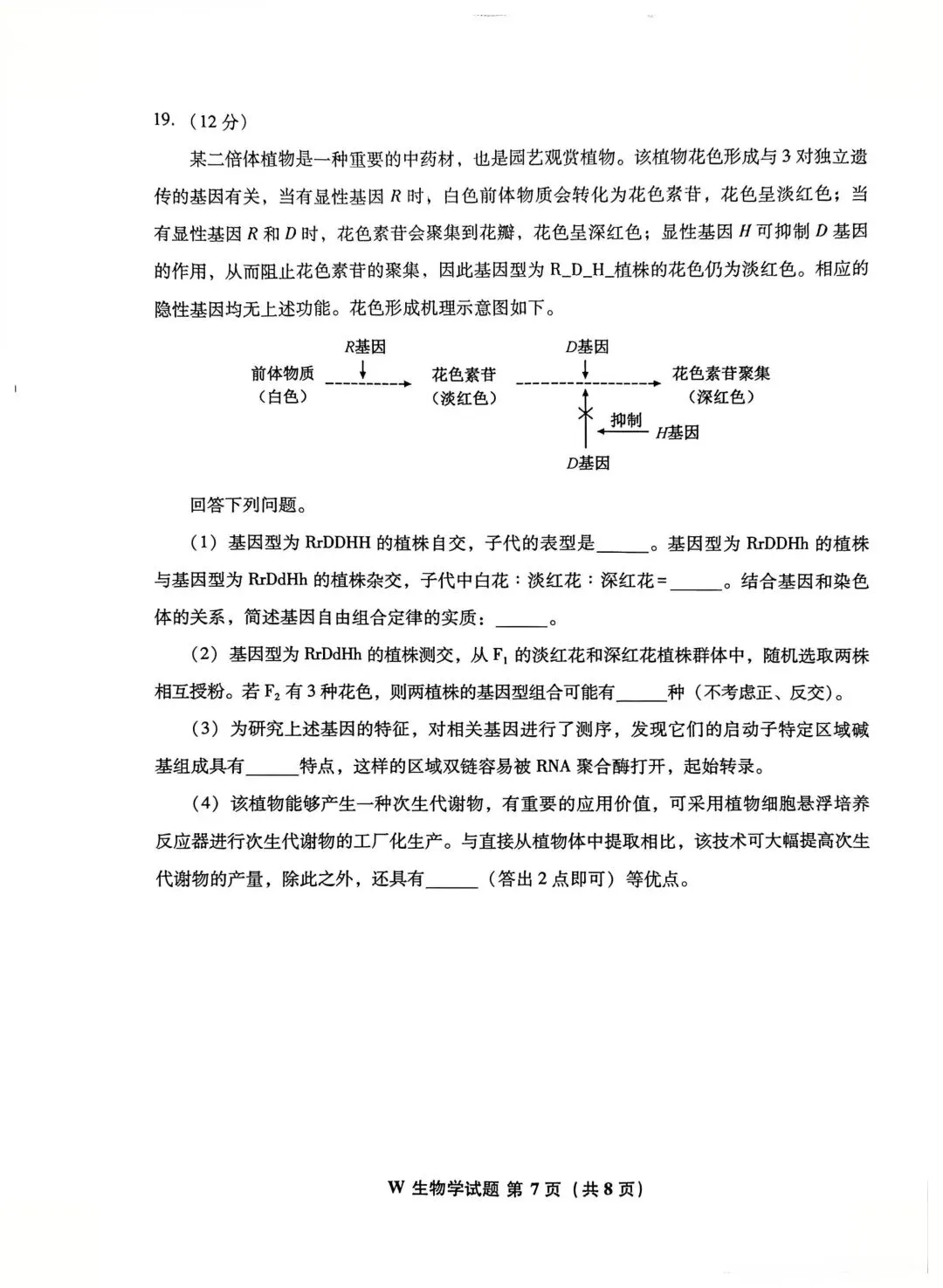 2026高考生物真题|安徽卷-第7张图片-四季读书网
