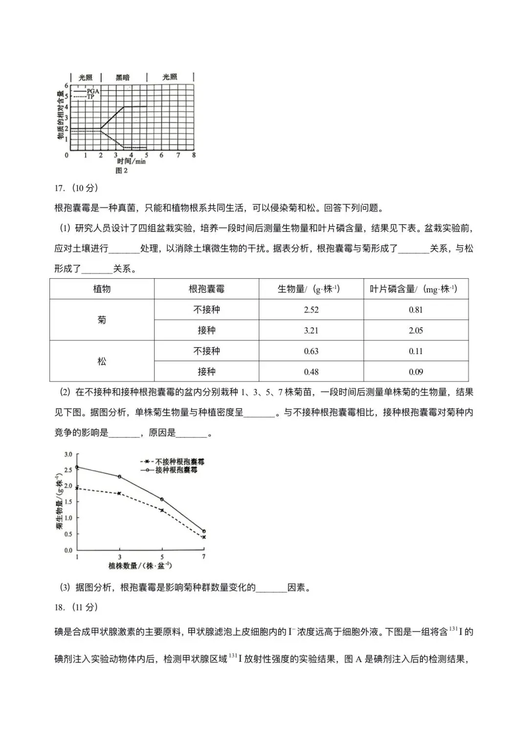2026年安徽省高考生物试卷及答案-第6张图片-四季读书网