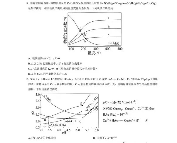 2026年高考化学真题-黑吉辽蒙试卷及答案参考!高清版!-第4张图片-四季读书网 2026年高考化学真题-黑吉辽蒙试卷及答案参考!高清版!-第4张图片-四季读书网
