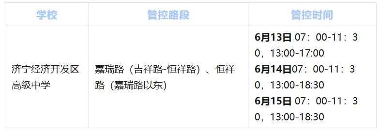中考期间,济宁市部分路段实施交通管制!-第9张图片-四季读书网 中考期间,济宁市部分路段实施交通管制!-第9张图片-四季读书网